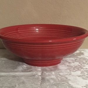 Fiestaware Fiesta Homer Laughlin Scarlet Red 64oz Pedestal Bowl